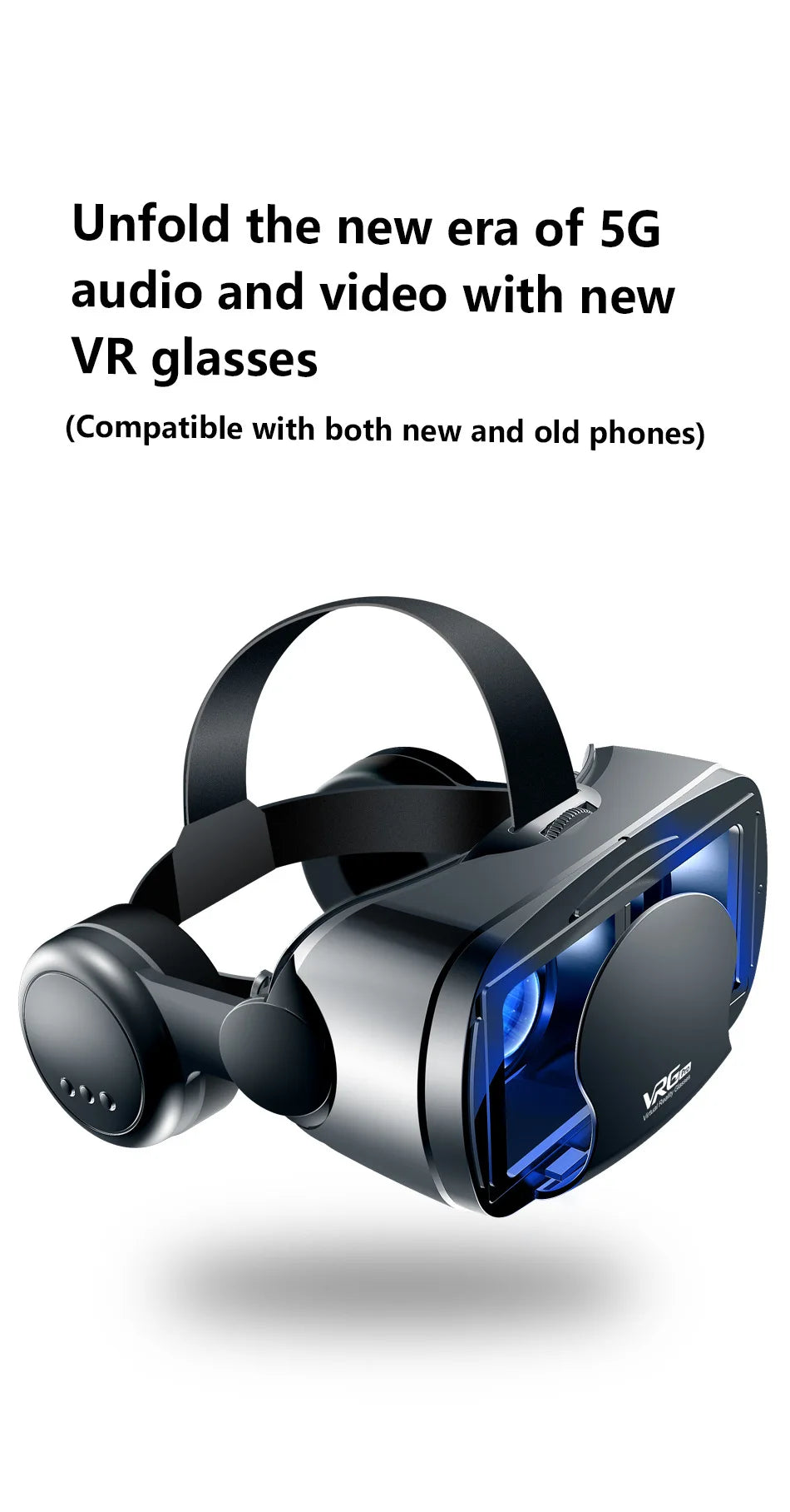 3D VR Headset Smart Virtual Reality Glasses 7 Inches Helmet