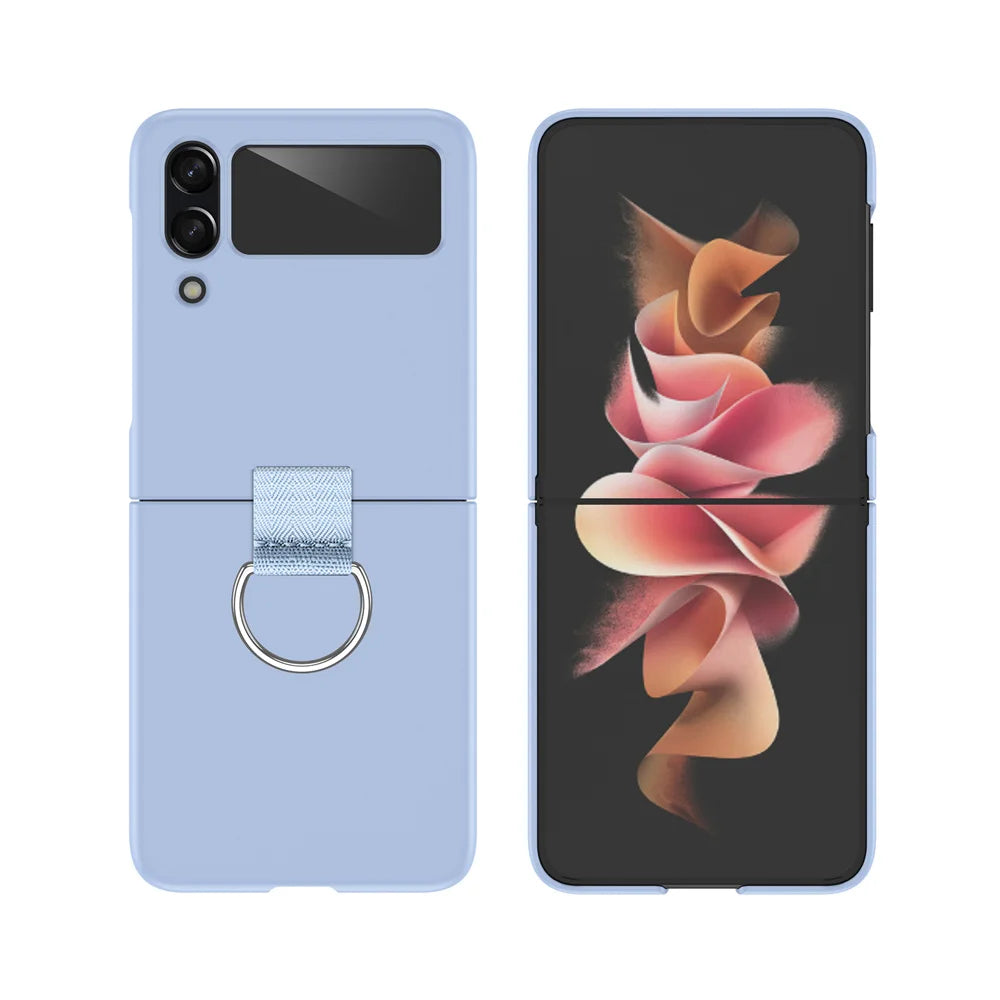 Luxury Candy Pure Color With Ring Case Cover