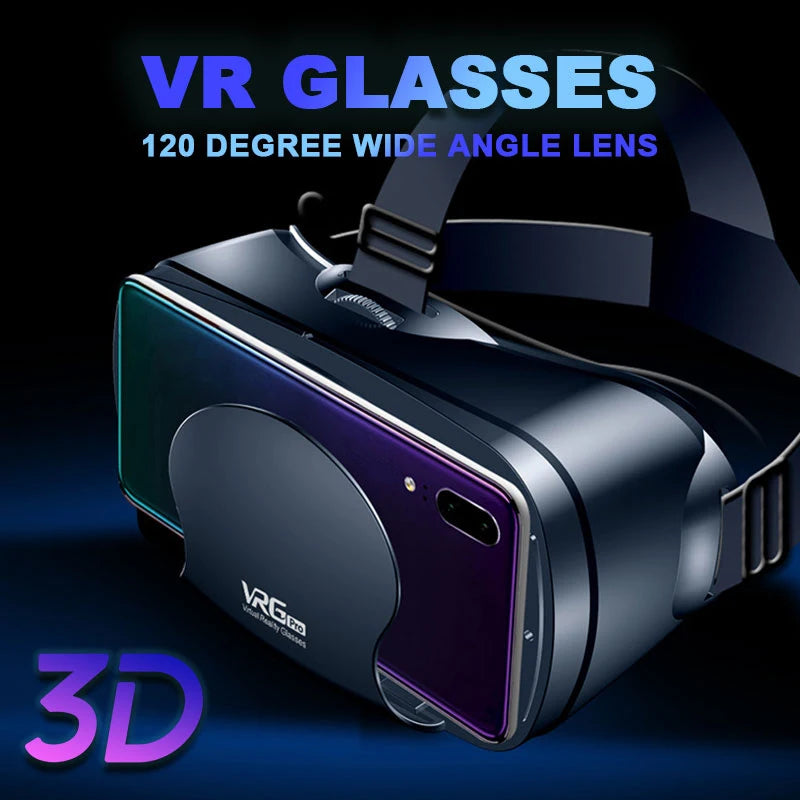 3D VR Headset Smart Virtual Reality Glasses 7 Inches Helmet