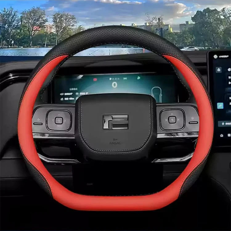 Custom Genuine Leather Steering Wheel Cover for Polestar 01 / ROX 01 (2023–2025)