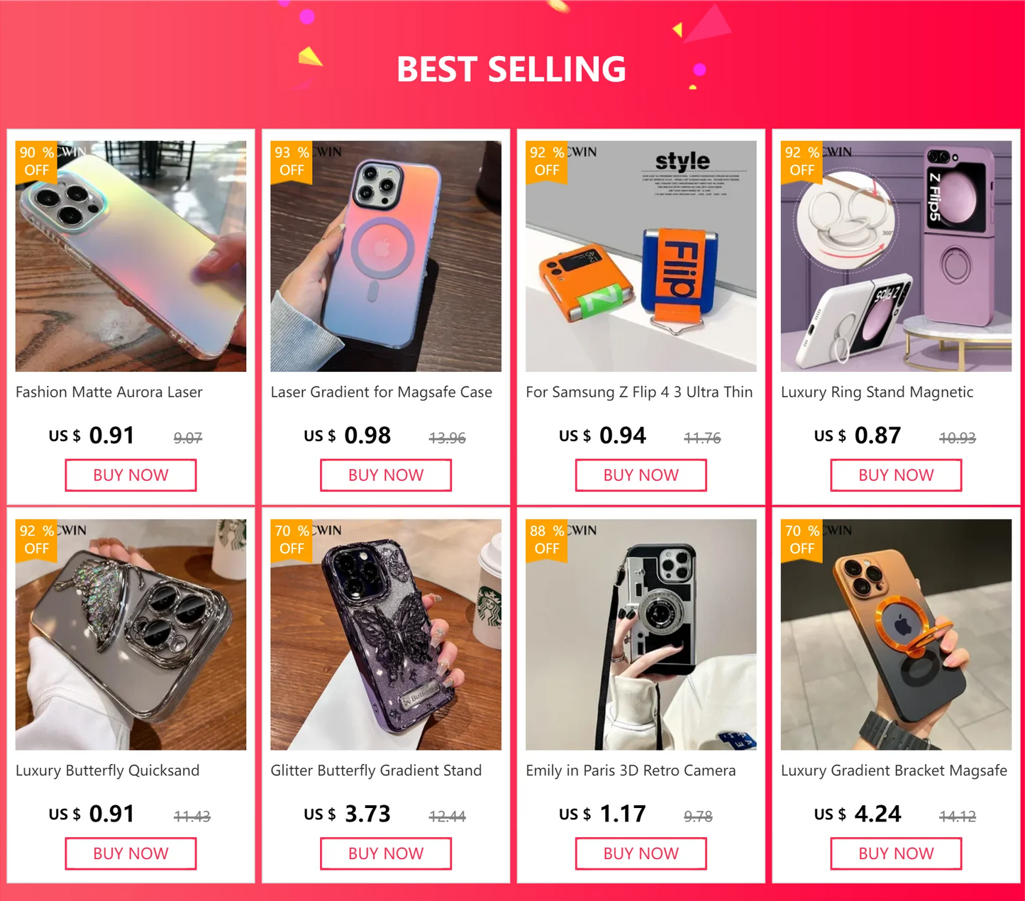 Luxury Candy Pure Color With Ring Case Cover