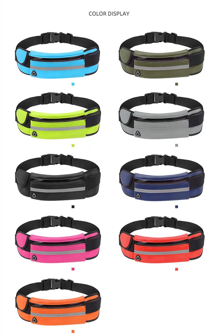 Waterproof Running & Cycling Waist Bag – Sports Fanny Pack with Mobile Phone Case