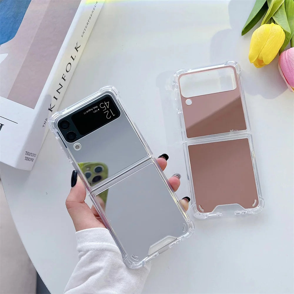 Z Flip 6 4 5 Make Up Mirror Case Cover