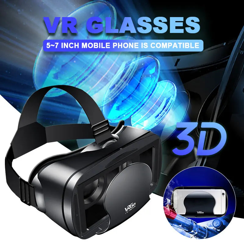3D VR Headset Smart Virtual Reality Glasses 7 Inches Helmet