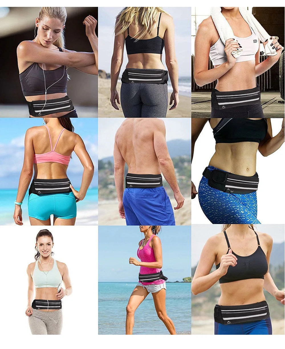 Waterproof Running & Cycling Waist Bag – Sports Fanny Pack with Mobile Phone Case