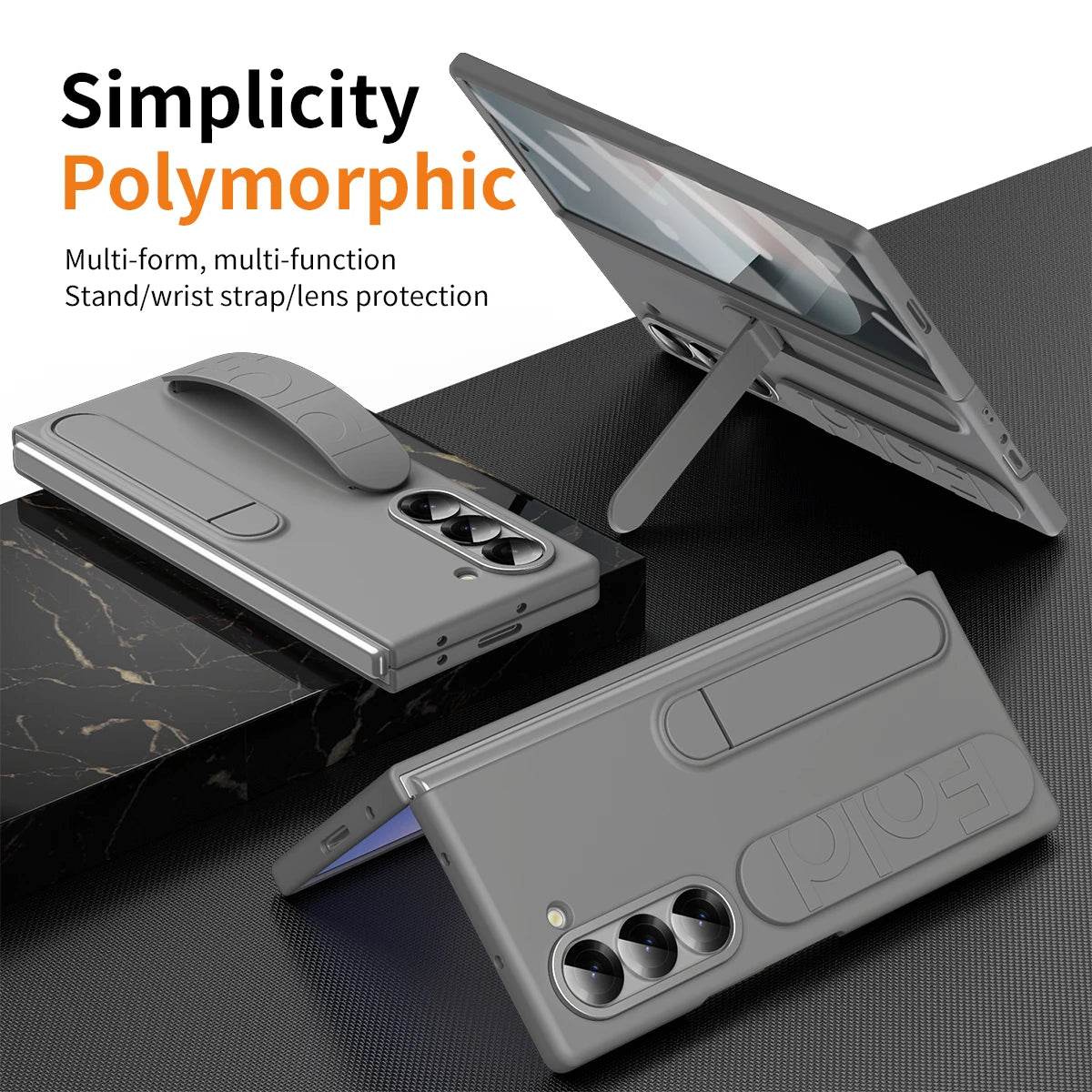 Original Silicone Case for Samsung Galaxy Z Fold 6 with Stand – EF-MF956