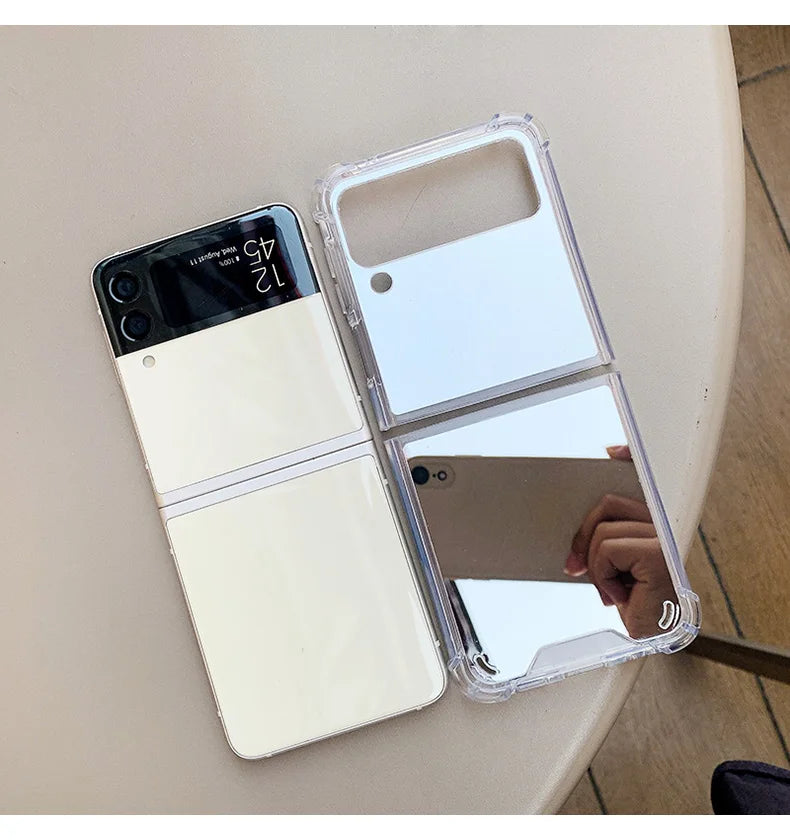 Z Flip 6 4 5 Make Up Mirror Case Cover