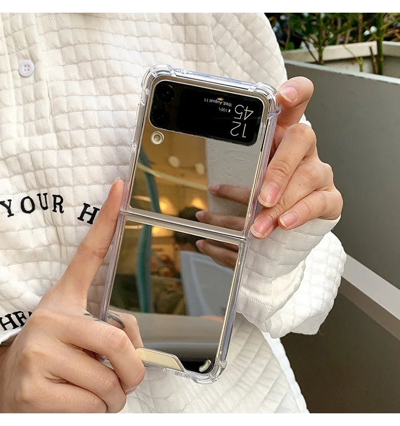 Z Flip 6 4 5 Make Up Mirror Case Cover