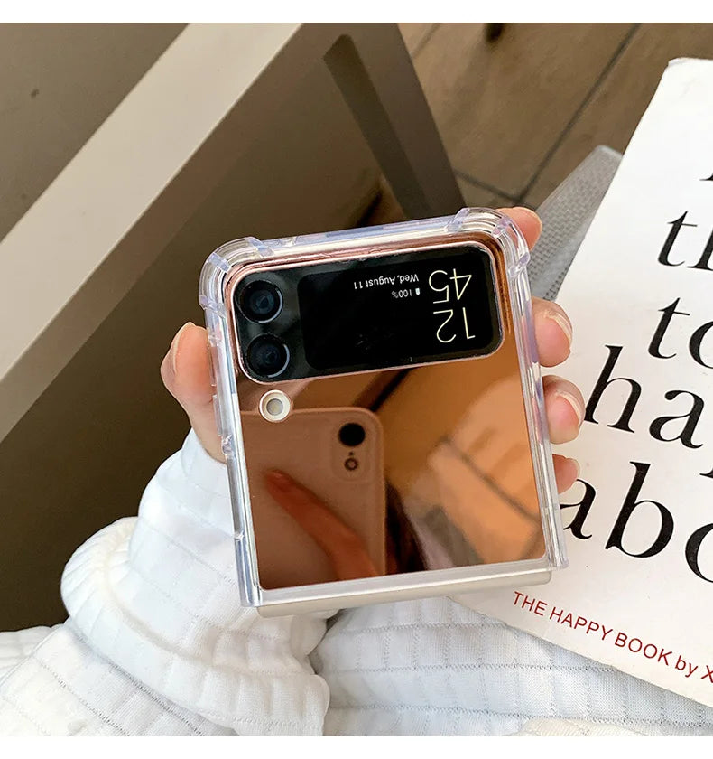 Z Flip 6 4 5 Make Up Mirror Case Cover