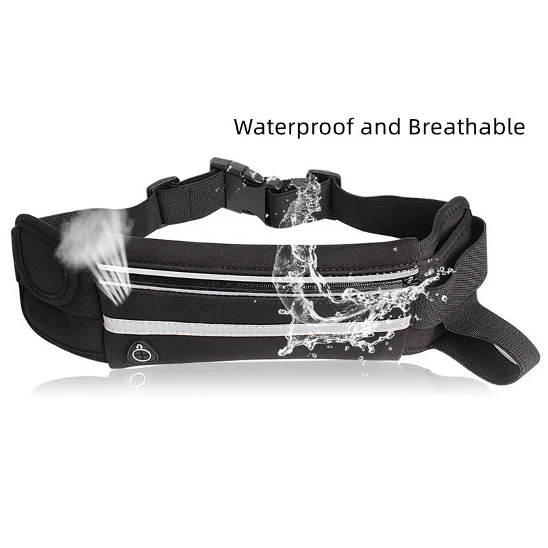 Waterproof Running & Cycling Waist Bag – Sports Fanny Pack with Mobile Phone Case
