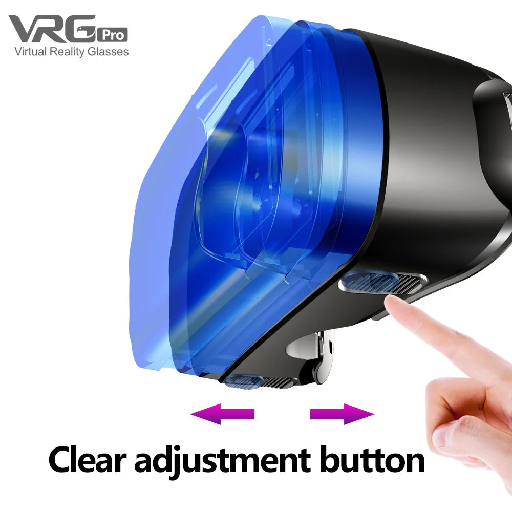 3D VR Headset Smart Virtual Reality Glasses 7 Inches Helmet