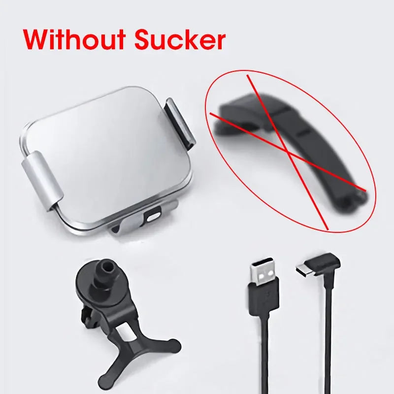 Dual Coil Wireless Car Charger Phone Holder for Galaxy Z Fold 5/4/3 & W22/W21 Foldable Phones – Fast Charging