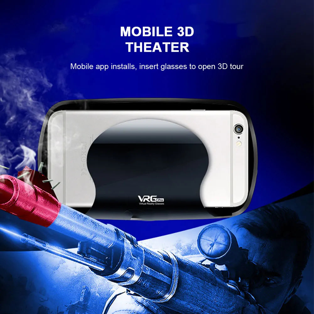 3D VR Headset Smart Virtual Reality Glasses 7 Inches Helmet