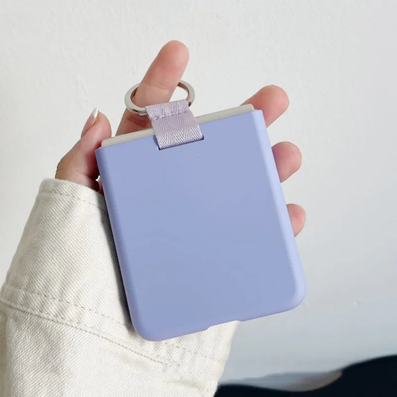Luxury Candy Pure Color With Ring Case Cover