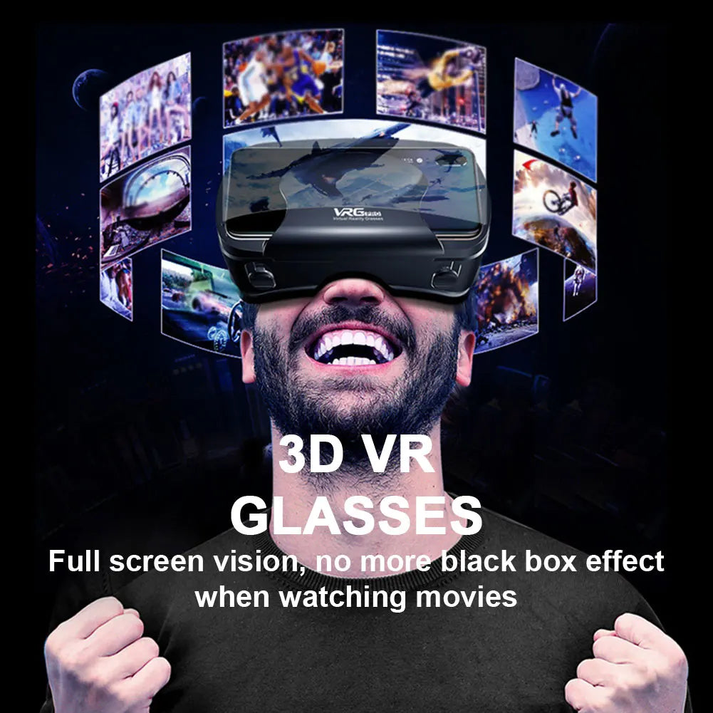 3D VR Headset Smart Virtual Reality Glasses 7 Inches Helmet