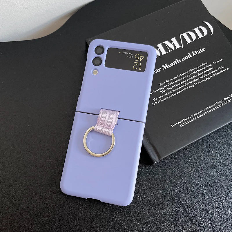 Luxury Candy Pure Color With Ring Case Cover