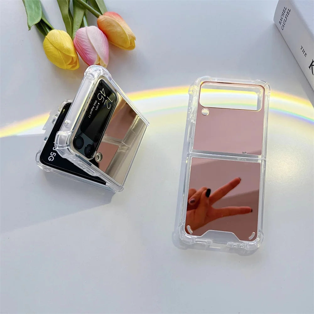 Z Flip 6 4 5 Make Up Mirror Case Cover