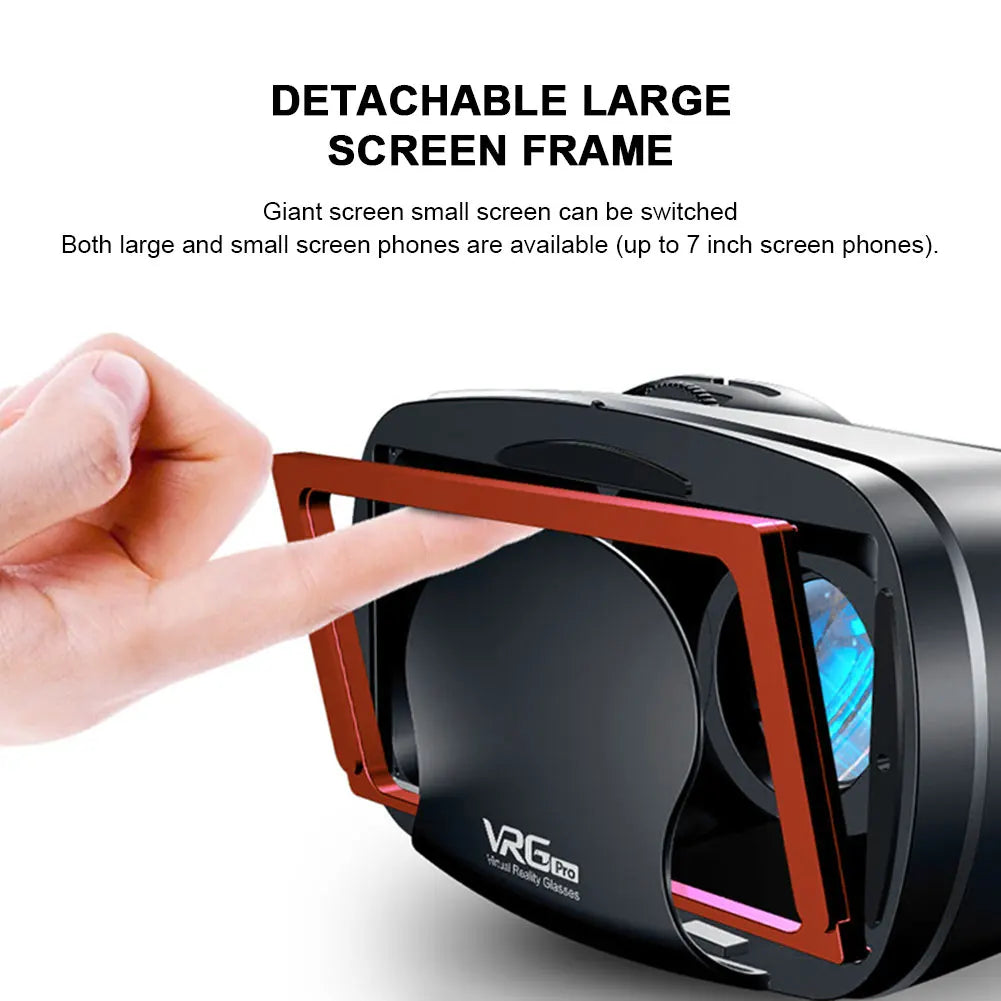 3D VR Headset Smart Virtual Reality Glasses 7 Inches Helmet
