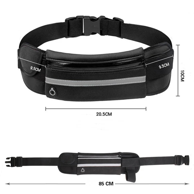 Waterproof Running & Cycling Waist Bag – Sports Fanny Pack with Mobile Phone Case