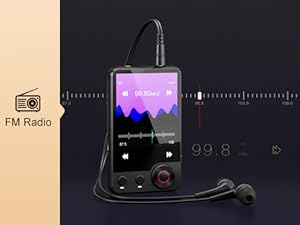 MECHEN D53 128 GB Bluetooth 5.3 MP3 Player – 2.4″ Full Touchscreen & HiFi Speaker