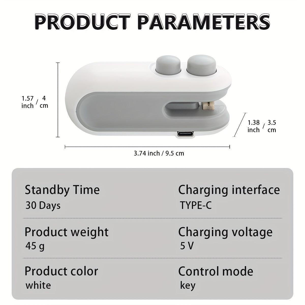 Mini Portable Plastic Bag Sealer Machine – USB Rechargeable Handheld Heat Sealing Device for Food Preservation, Compact Snack Bag Resealer with Built-in Lithium Battery