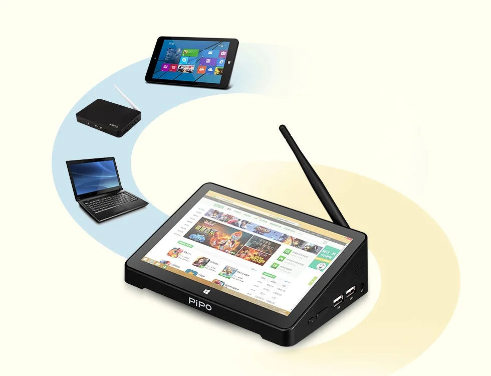 PIPO X8 Pro Mini PC – 7" Dual-Boot Tablet with Intel Z8350 Processor
