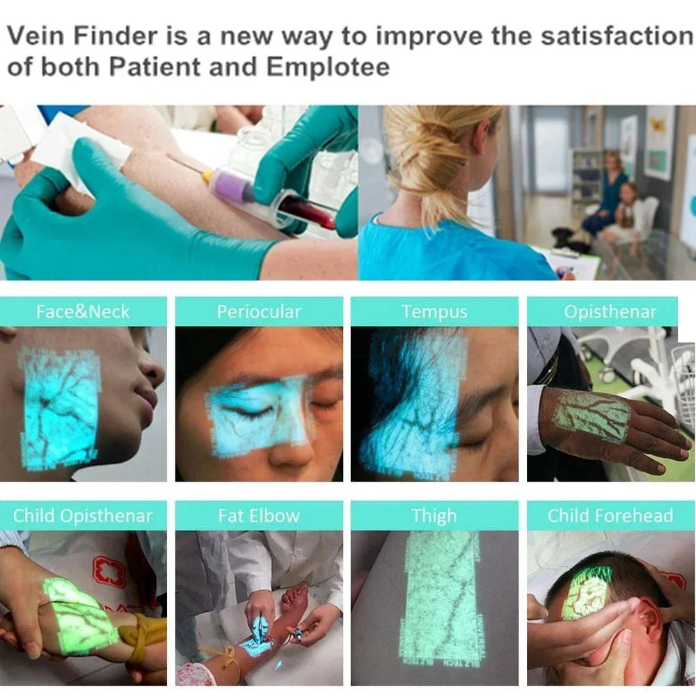 VeinSight Pro HF-410A | Handheld Near-Infrared Vein Finder & Locator for Nurses and Medical Use