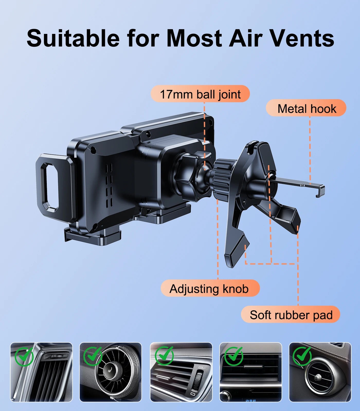 15W Wireless Car Charger Mount – Foldable Screen Phone Stand for Samsung Fold 7/6 & iPhone 17/16