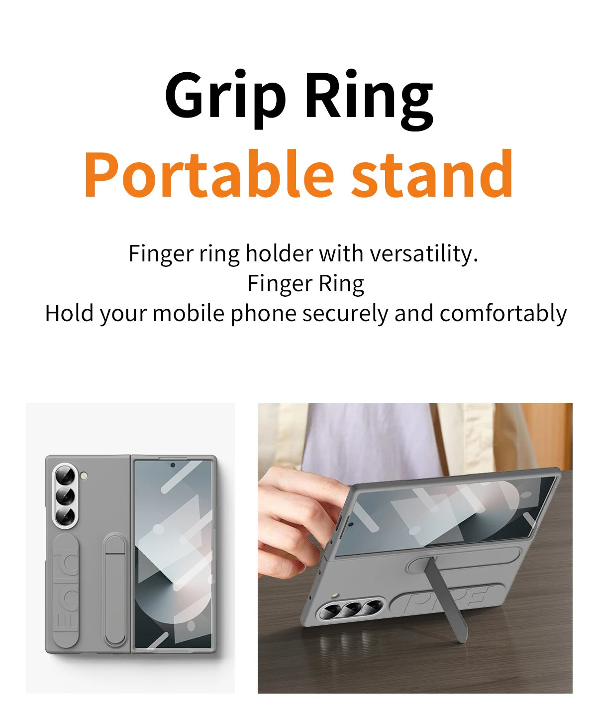 Original Silicone Case for Samsung Galaxy Z Fold 6 with Stand – EF-MF956