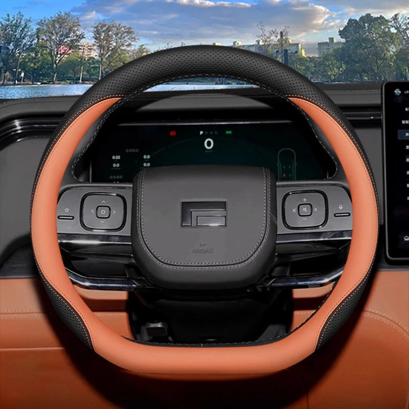 Custom Genuine Leather Steering Wheel Cover for Polestar 01 / ROX 01 (2023–2025)
