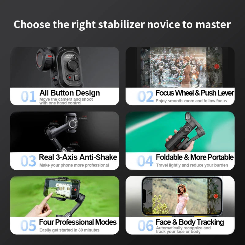 Handheld Gimbal Stabilizer Tripod