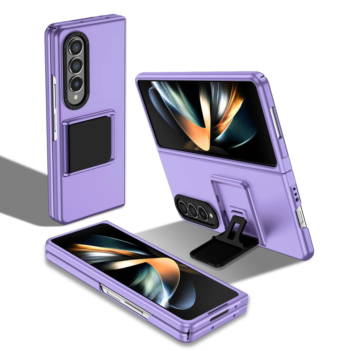 Portable Anti-Shock Stand Case for Samsung Galaxy Z Fold 6, 5, 4, & 3 - Versatile Phone Accessories