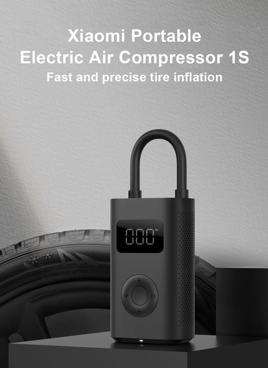 Xiaomi Mijia Portable Electric Air Pump 2 – Type-C Rechargeable Mini Tire Inflator (2000mAh, 5V)