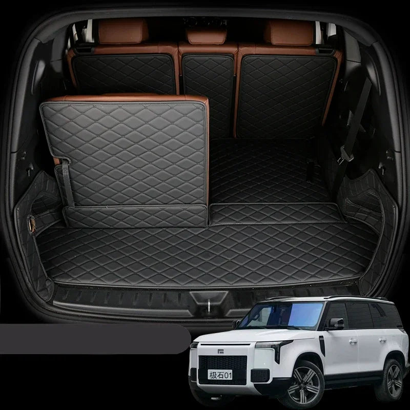 Custom Full‑Coverage Trunk Mat & Seat‑Back Pad – Polestones 01 / ROX 01 (2024‑2025)