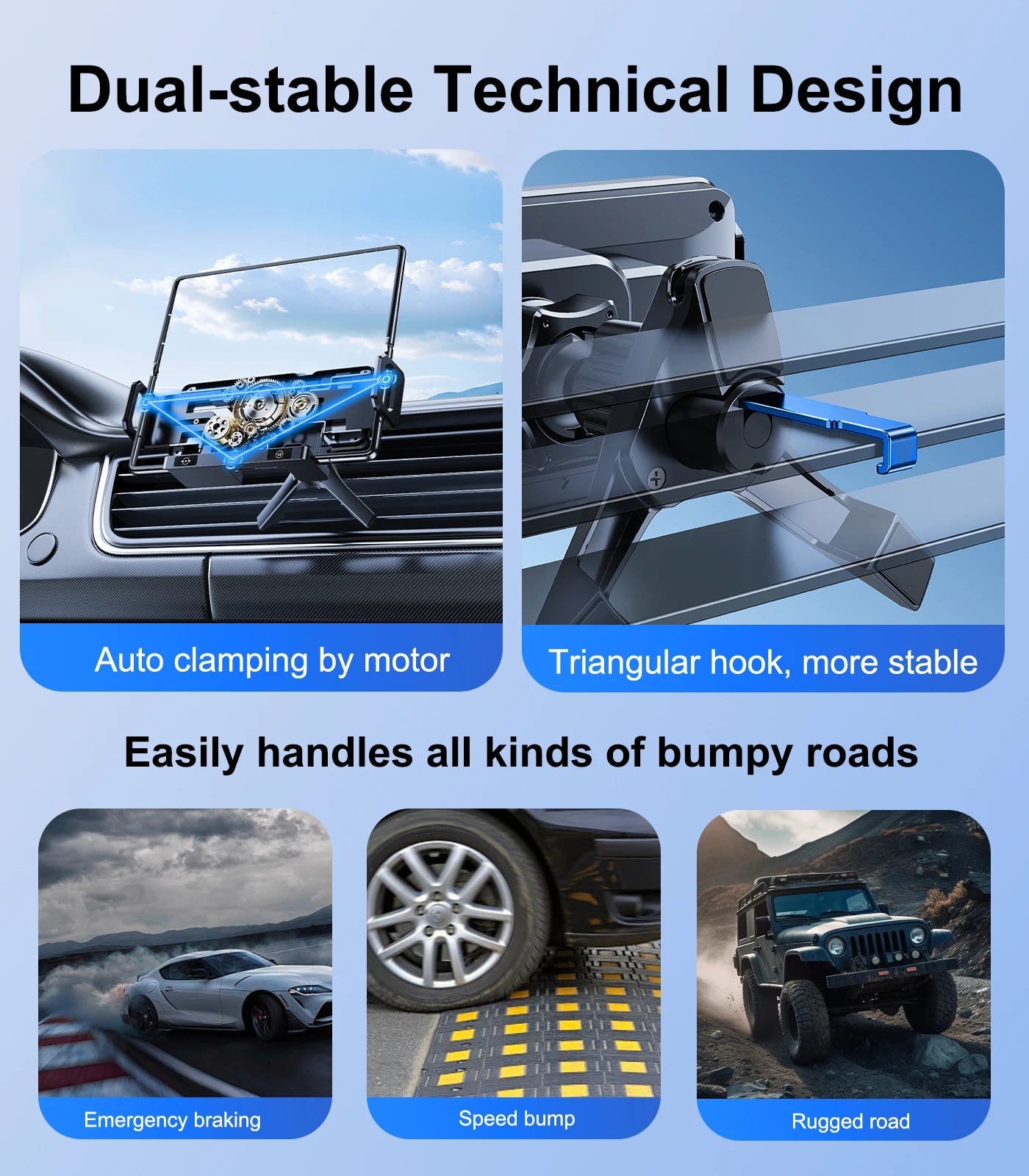 15W Wireless Car Charger Mount – Foldable Screen Phone Stand for Samsung Fold 7/6 & iPhone 17/16