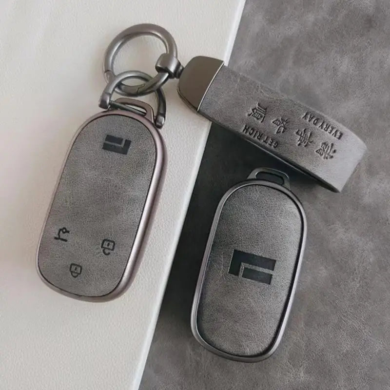 Shell Key Fob Case – 3‑Button Protective Cover for 2023 Geely ROX 01 / BAIC Polestone 01 / Jishi 01