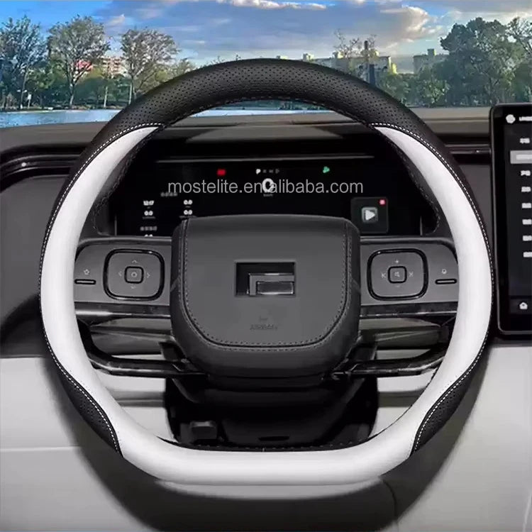 Custom Genuine Leather Steering Wheel Cover for Polestar 01 / ROX 01 (2023–2025)