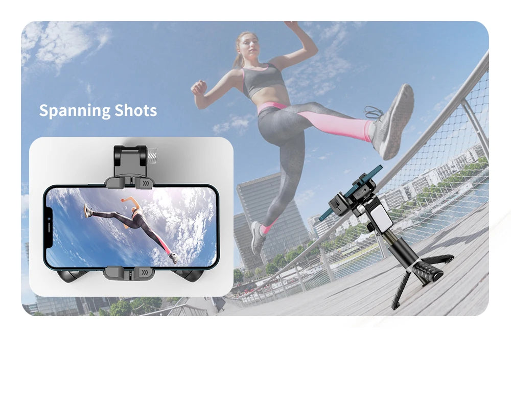 Gimbal Stabilizer Selfie Stick Tripod