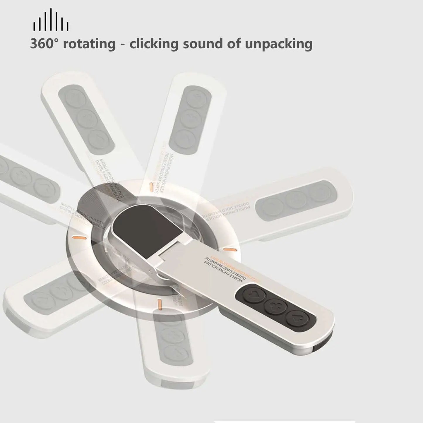 MagSafe 3‑in‑1 Magnetic Ring Phone Grip & Stand for iPhone 12‑17