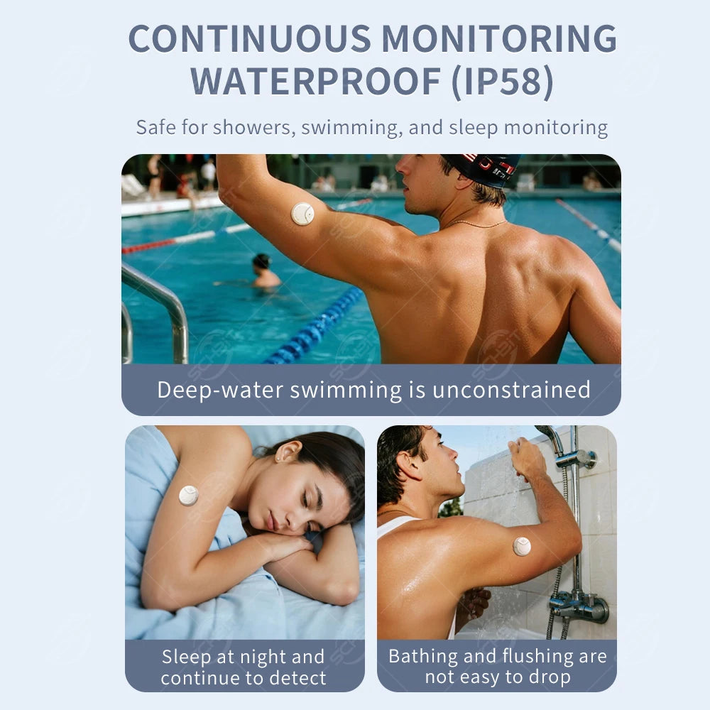 Yuwell Anytime 5P CGM – 16-Day Continuous Glucose Monitoring System with Real-Time Alerts