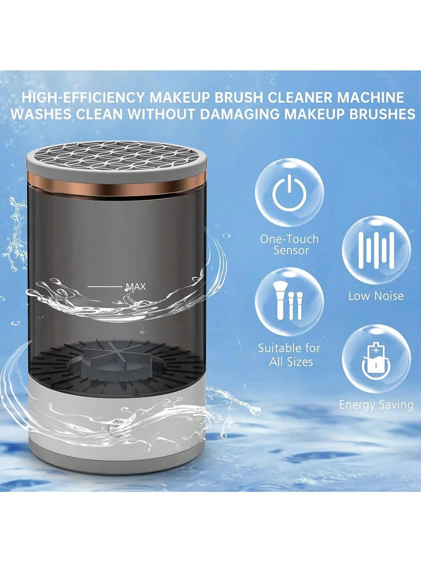 Electric Makeup Brush Cleaner and Dryer Machine