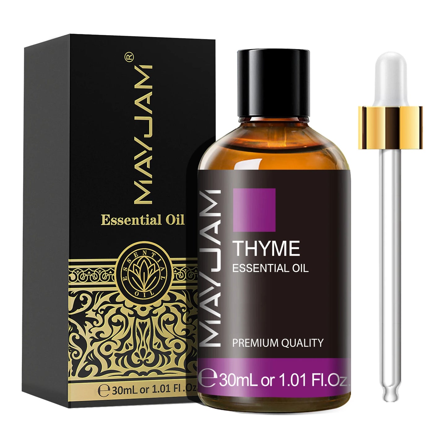 MAYJAM 30ML Aromatherapy Essential Oil – Lavender, Vanilla, Jasmine, Eucalyptus, or Peppermint