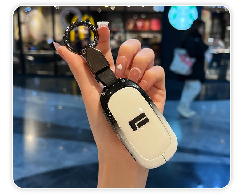 Premium 3‑Button Zinc Alloy Key Shell – Protective Case for ROX 01 / Polestone / Jishi 01 Remote