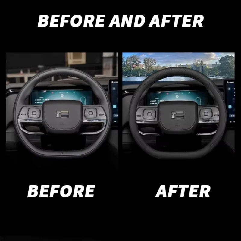 Custom Genuine Leather Steering Wheel Cover for Polestar 01 / ROX 01 (2023–2025)