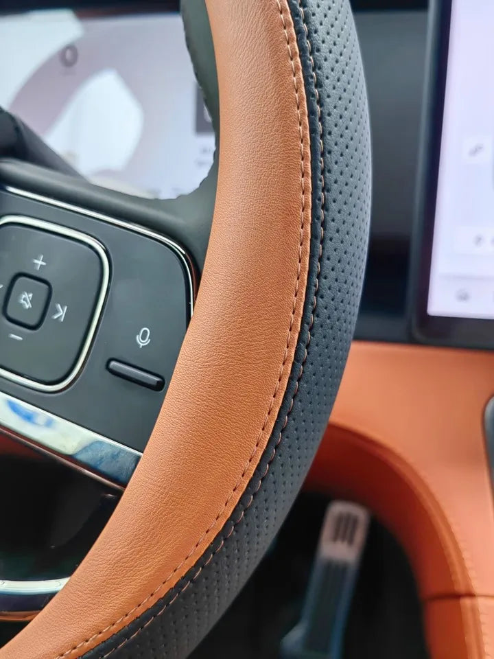 Custom Genuine Leather Steering Wheel Cover for Polestar 01 / ROX 01 (2023–2025)