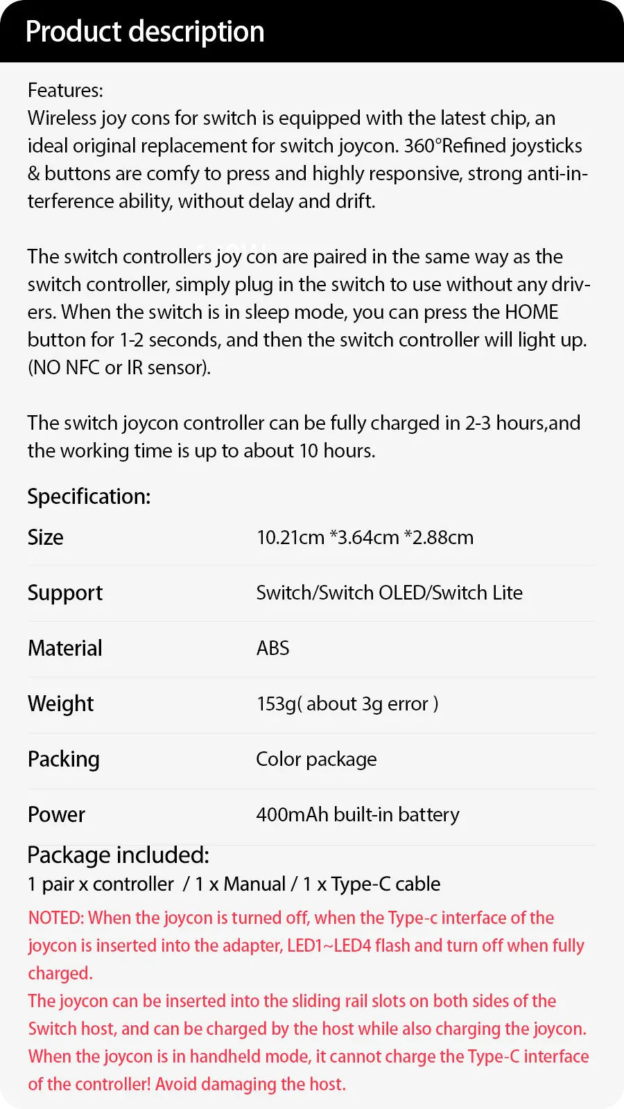 Joy Pad Joycons Controller