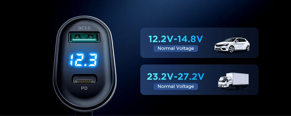 Joyroom 210W 9-in-1 Car Charger Adapter – PD 3.0, Dual QC 3.0, 3 DC Sockets, Independent Switches, LED Voltage Display