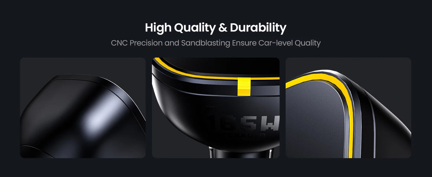 AOHI SUPERAUTO 165W PD Car Charger – Triple USB-C & USB-A Ports, Fast Charging for iPhone 16, Galaxy S23 Ultra, MacBook