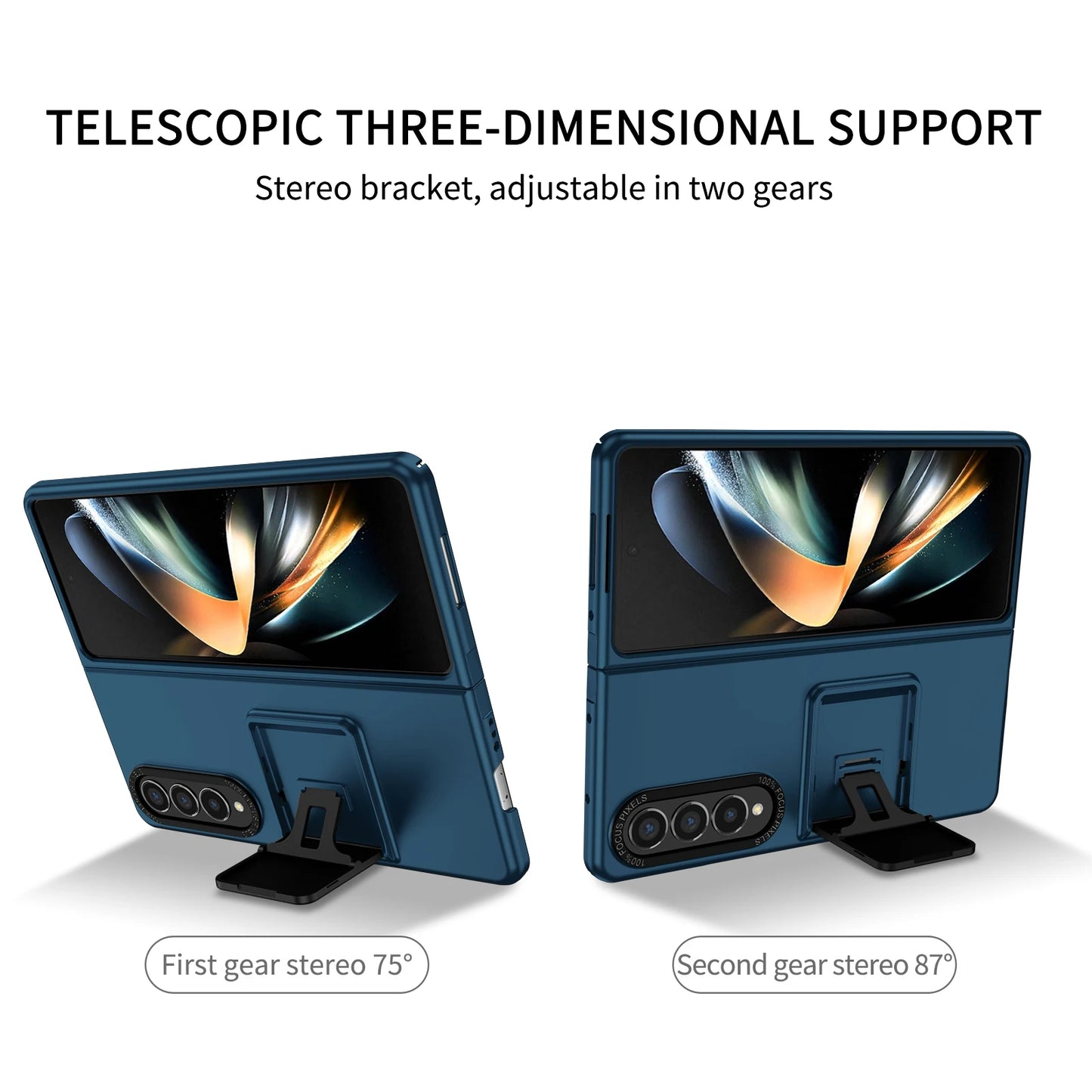 Portable Anti-Shock Stand Case for Samsung Galaxy Z Fold 6, 5, 4, & 3 - Versatile Phone Accessories