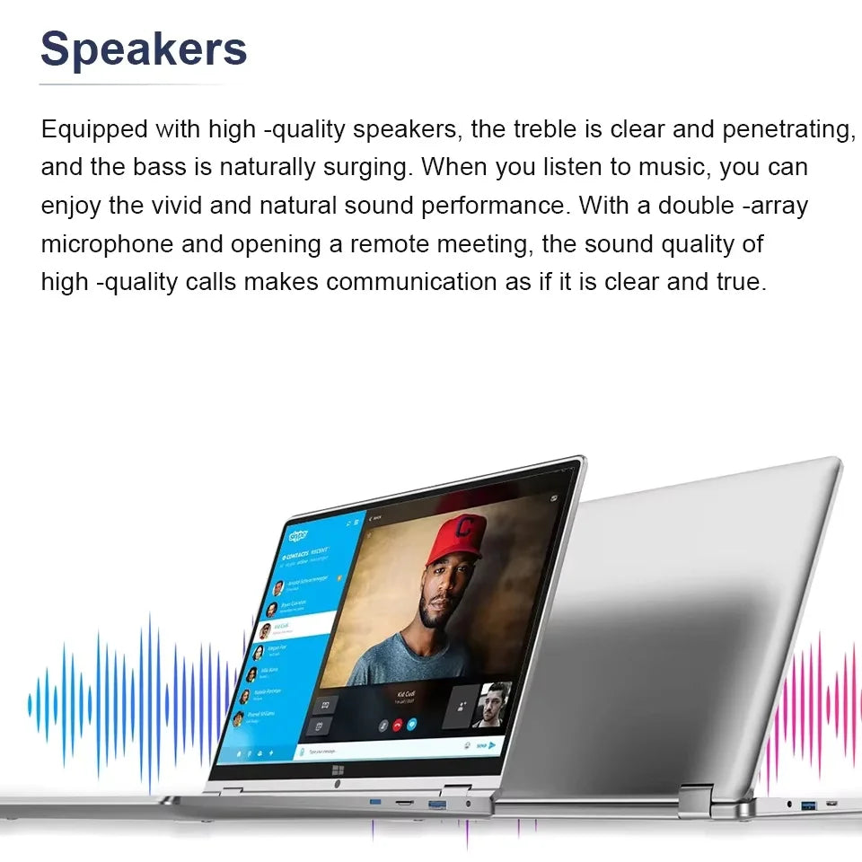 11.6" 2-in-1 Convertible Laptop – Intel Core i7-8500Y, 8GB RAM, 512GB SSD, Windows 11 Pro